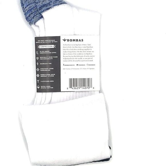 3 pack Bombas Women's Knee-High Compression Socks - Picture 3 of 3